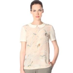 EUC French Connection Morning Song Silk Top